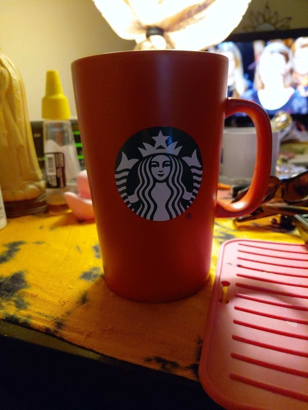 Starbucks Red Coffee Mug.